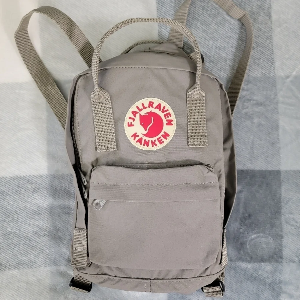 Fjallraven Kanken Mini Backpack In Fog Gray Never Used